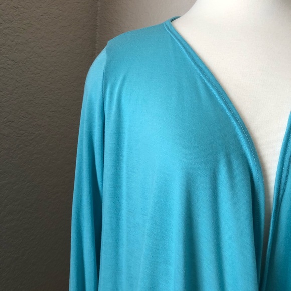 🚫 SOLD Aqua Loose Cascading Cardigan by ALLOY - Picture 2 of 7